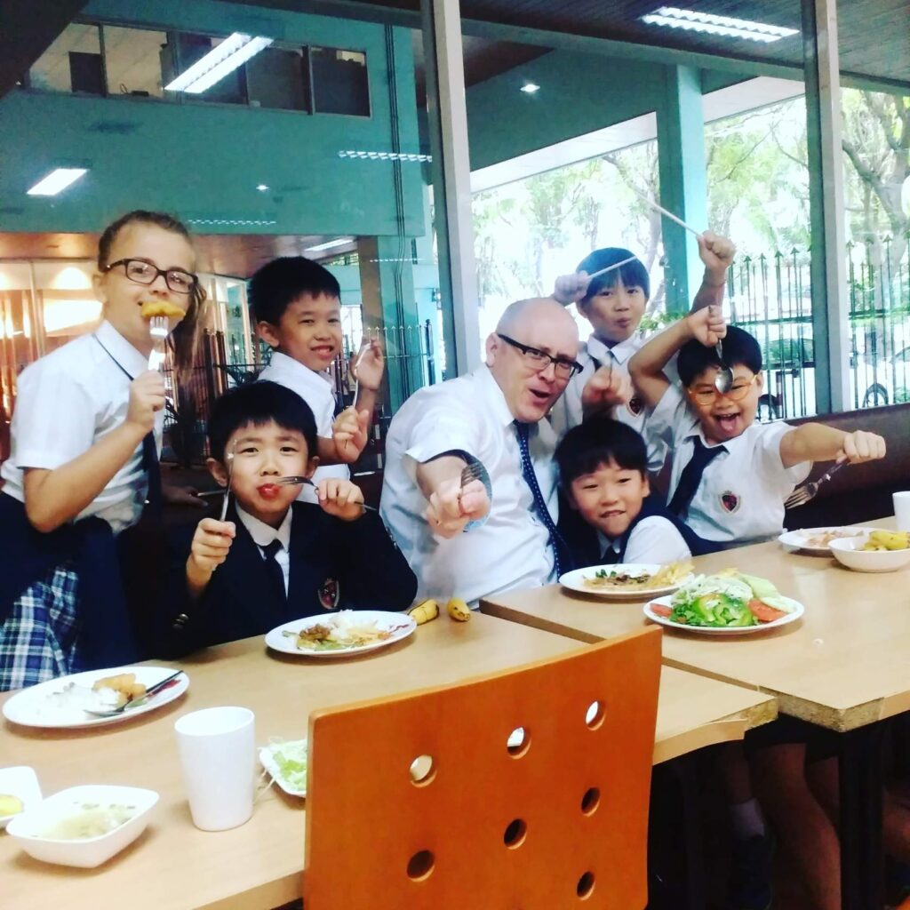 lunchtime with students