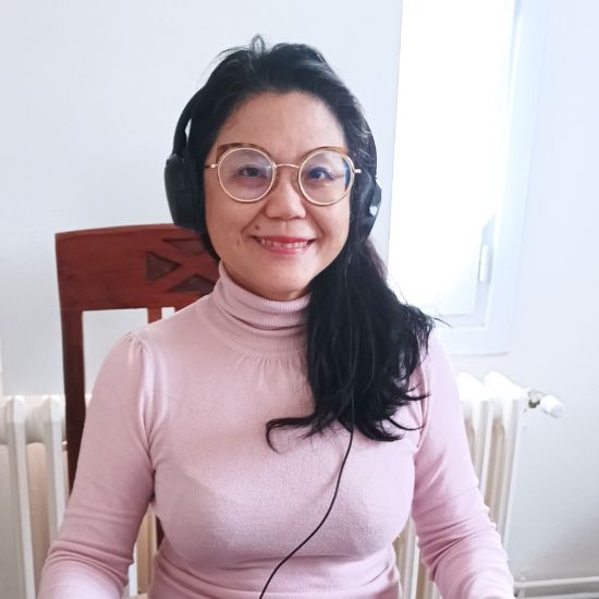 Bridge alum, Belinda, teaching English online.