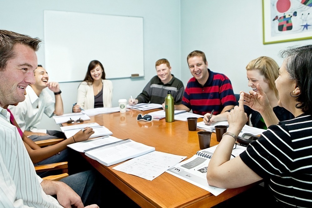 A student workshop at Bridge English in Chile