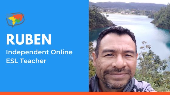 Ruben standing in front of a river in Mexico.