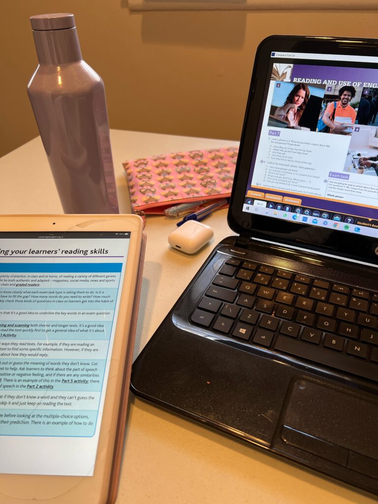 Carol's workstation.