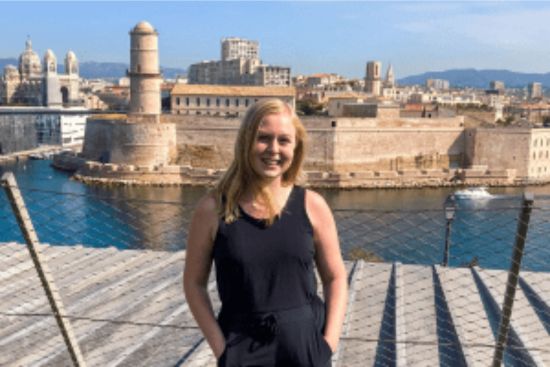 An image of TEFL teacher Kristin Blake, teaching abroad in Marseille, France.