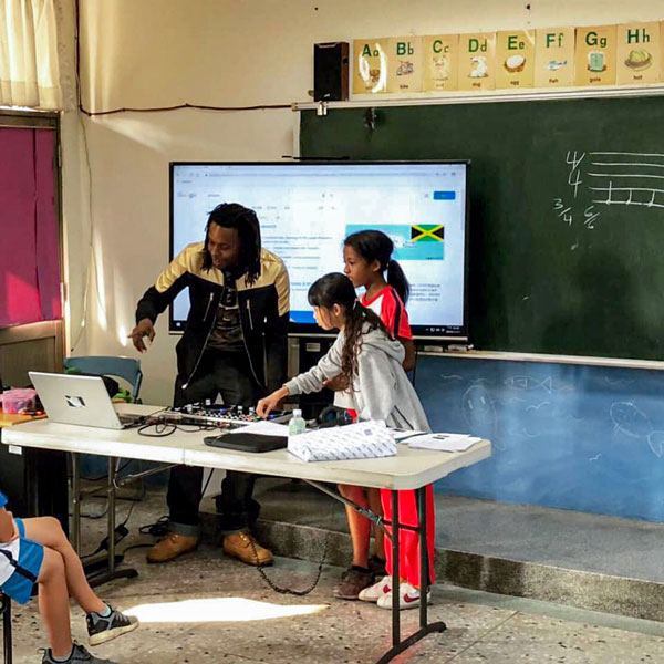 Miles Iton, the founder of Lo-Fi Language Learning, teaches English to his students using hip-hop.
