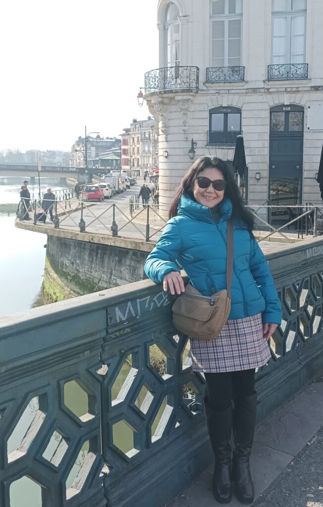 Belinda exploring France.