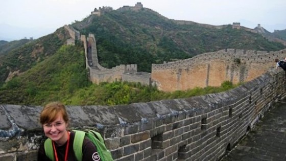 Kimmy, English teacher in China at the Great Wall