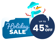 Holiday Sale: 45% off!