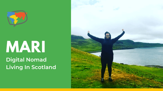 Mari, Digital Nomad Teaching Online